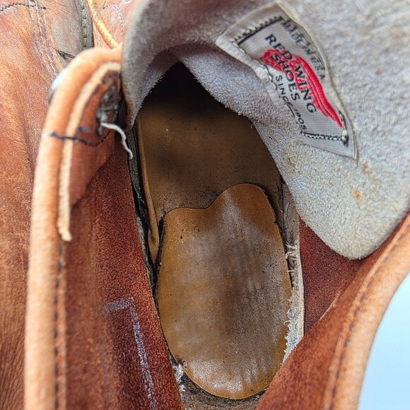 Red Wing USA Blacksmith Mens Size 6 D Brown Lace Up Boots Work Wear Casual - Picture 10 of 14